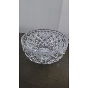 Vintage Heavy Cut Diamond Crystal Bowl set‎
